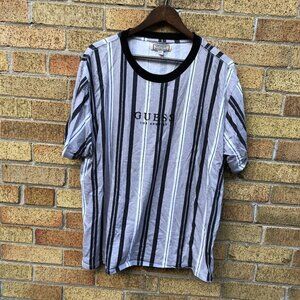 Striped Guess T Shirt Large